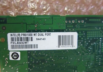 intel pci gigabit network card